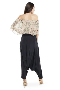 PS Pret By Payal Singhal Printed Off Shoulder Top With Low Crotch Pants -Inca Sales Store ps fw425 xx 4