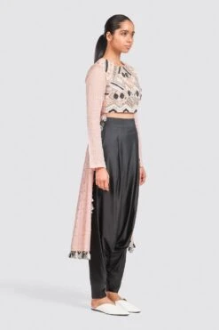 Payal Singhal Anarkali And Drop Crotch Pant Set -Inca Sales Store ps fw691 3 1