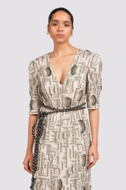 Payal Singhal Stone Georgette Embroidered Gown -Inca Sales Store ps fw703 4 1