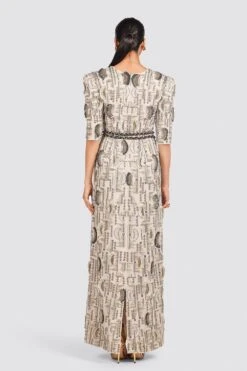 Payal Singhal Stone Georgette Embroidered Gown -Inca Sales Store ps fw703 5 1