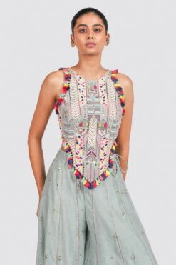 Payal Singhal Sharara And Choli Set -Inca Sales Store ps fw719 4 1