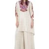 Payal Singhal Embroidered Kaftan With Multicolour Tassels -Inca Sales Store ps fw755 1