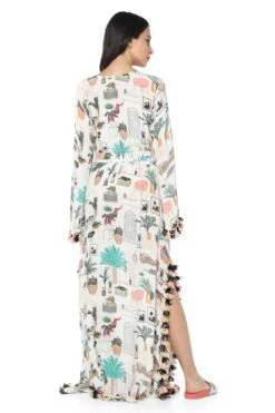 PS Pret By Payal Singhal Cafe Morocco Print Crepe Beyza Kaftan -Inca Sales Store ps kf0046 5