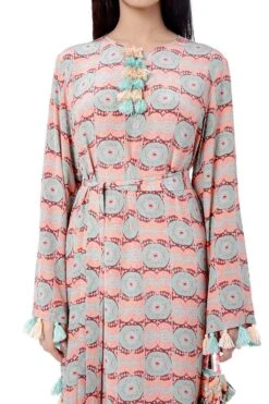 Payal Singhal Printed Kaftan With Tassel Detail -Inca Sales Store ps kf0046 n 3