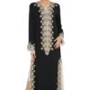 Payal Singhal Black Embroidered Georgette Kaftan
