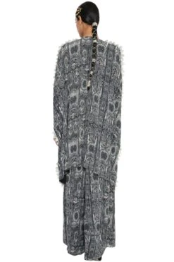 Payal Singhal Black Printed Crepe Kaftan Set -Inca Sales Store ps kp0088 a 5
