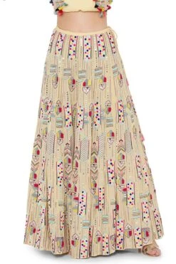 Payal Singhal Pale Yellow Lehenga Set With Embroidered Choli 12 Payal Singhal Pale Yellow Lehenga Set With Embroidered Choli -Inca Sales Store ps lh0019 5