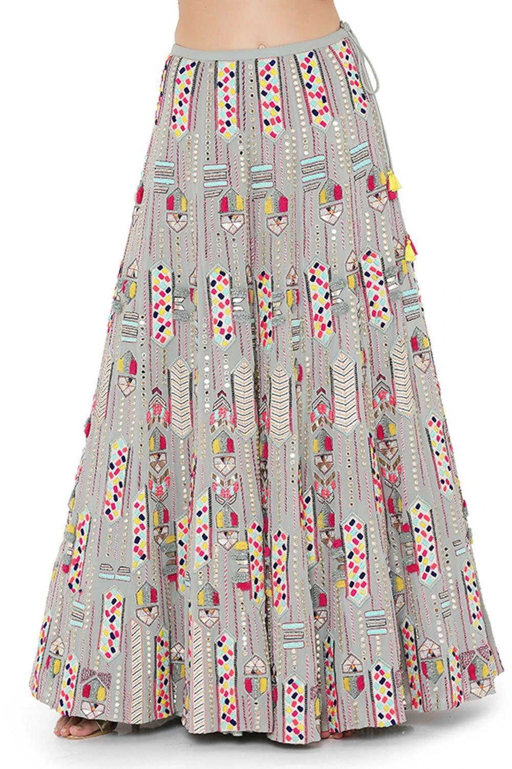 Payal Singhal Pale Blue Lehenga Set With Tie Up Choli 7 Payal Singhal Pale Blue Lehenga Set With Tie Up Choli - Image 5