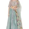 Payal Singhal Pale Blue Brocade Lehenga Set -Inca Sales Store ps lh0020 c 1