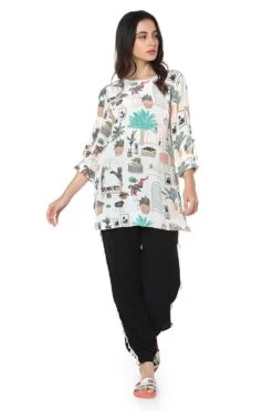 PS Pret By Payal Singhal Cafe Morocco Print Asymmetrical Tunic -Inca Sales Store ps tu1358 a 2