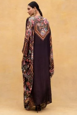 Rajdeep Ranawat Black Chintz Printed Kaftan With Kutch Borders 13 Rajdeep Ranawat Black Chintz Printed Kaftan With Kutch Borders -Inca Sales Store r 32rr2 6