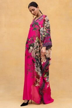 Rajdeep Ranawat Fuchsia Floral Printed Kaftan -Inca Sales Store r 32rr5 2