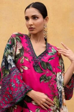 Rajdeep Ranawat Fuchsia Floral Printed Kaftan -Inca Sales Store r 32rr5 4