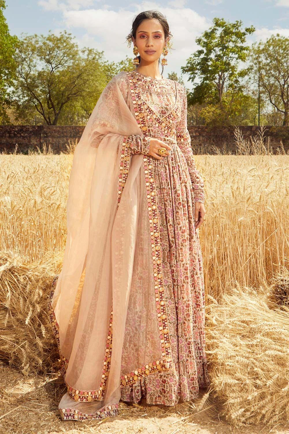 Ridhima Bhasin Grey Printed Anarkali Set 3 Ridhima Bhasin Grey Printed Anarkali Set