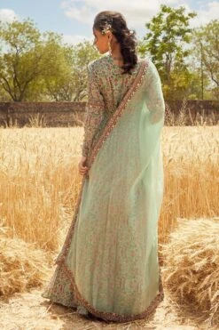 Ridhima Bhasin Aqua Printed Anarkali Set -Inca Sales Store rbss21 15 3