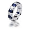 Diosa Paris Blue & White Eternity Band Ring -Inca Sales Store rg 2007 0043 1