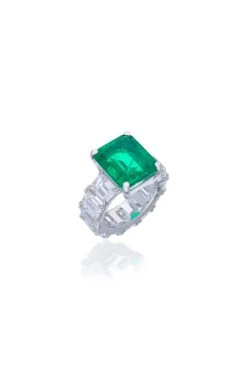 Diosa Paris Emerald Cocktail Ring