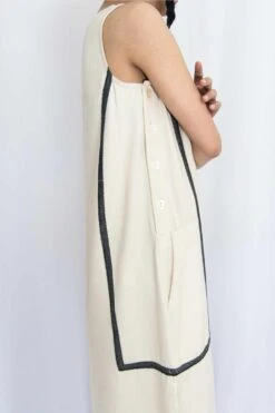 Rias Jaipur Ecru Cotton Denim Dress -Inca Sales Store rias mix 05 3