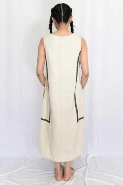 Rias Jaipur Ecru Cotton Denim Dress -Inca Sales Store rias mix 05 6