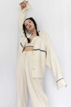 Rias Jaipur Ecru Denim Shirt Jacket -Inca Sales Store rias mix 11 4