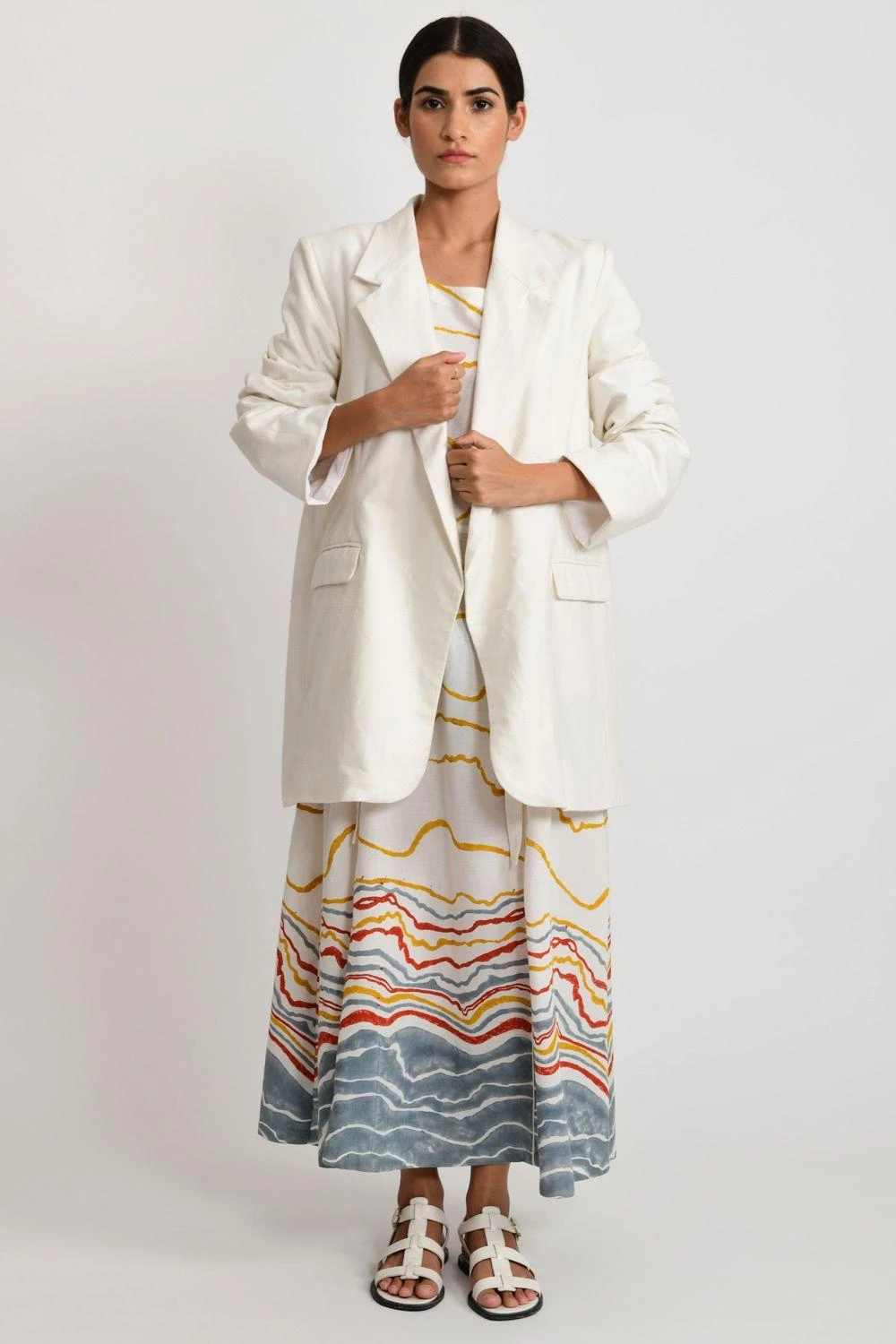 Rias Jaipur Ecru Oversized Blazer 3 Rias Jaipur Ecru Oversized Blazer