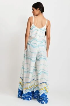 Rias Jaipur Sleeveless Wave Printed Jumpsuit -Inca Sales Store rias par 13 5