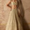 Ridhi Mehra Beaded Ivory Lehenga Set With Embroidered Blouse