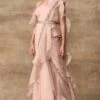 Ridhi Mehra Emma Blush Pink Ruffle Sari Set -Inca Sales Store rmwd 16 1