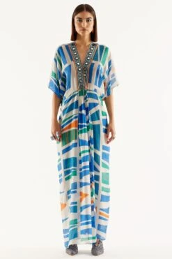 Rajdeep Ranawat Flare Sleeved Kaftan Dress