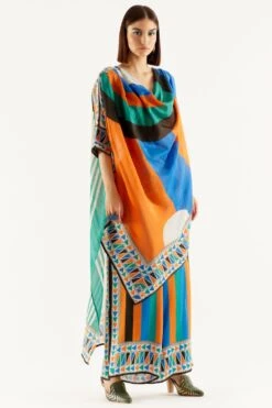 Rajdeep Ranawat Bias Cowl Neck Drop Tunic & Pants Set -Inca Sales Store rr 1181 3