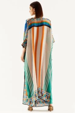 Rajdeep Ranawat Bias Cowl Neck Drop Tunic & Pants Set -Inca Sales Store rr 1181 4