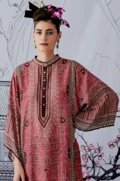 Rajdeep Ranawat Long Bandhani Printed Kurta Set -Inca Sales Store rr1069 5