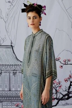 Rajdeep Ranawat Long Panelled Printed Kurta -Inca Sales Store rr1106 5