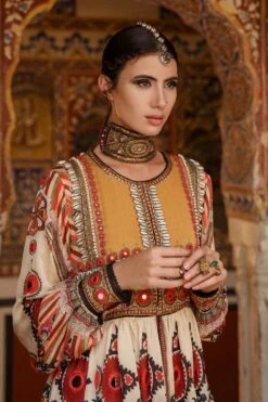 Rajdeep Ranawat Beige Printed Sharara Set -Inca Sales Store rr20762 rr20762a 4