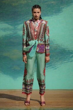 Rajdeep Ranawat Floral Printed Silk Shirt