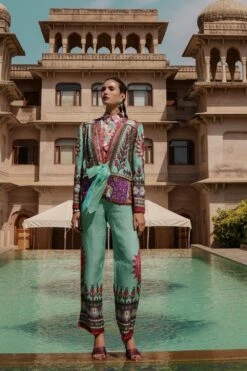 Rajdeep Ranawat Floral Printed Silk Shirt 11 Rajdeep Ranawat Floral Printed Silk Shirt -Inca Sales Store rr20767 5