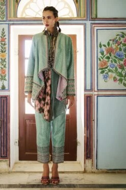 Rajdeep Ranawat Dupion Draped Overlay -Inca Sales Store rr20781 2