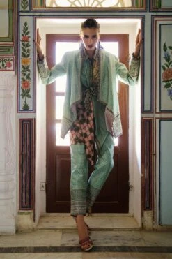 Rajdeep Ranawat Dupion Draped Overlay -Inca Sales Store rr20781 3