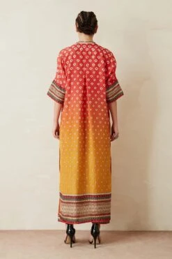 Rajdeep Ranawat Ombre Yellow V Neck Printed Kurta Set 7 Rajdeep Ranawat Ombre Yellow V Neck Printed Kurta Set -Inca Sales Store rr383 3