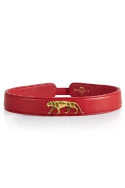 Sabyasachi Red Royal Bengal Tiger Embellished Belt