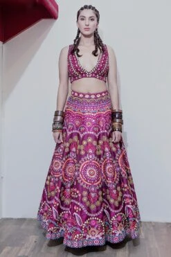 Siddhartha Bansal V Neck Embellished Blouse