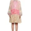 Siddhartha Bansal Pink & Yellow Short Dress -Inca Sales Store sb odsy 020 1