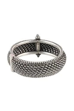 Sangeeta Boochra Silver Kundan & Turquoise Bangle -Inca Sales Store sbb 5357 2