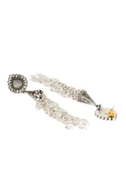 Sangeeta Boochra Silver Hanging Jhumka Earrings -Inca Sales Store sbe 5441 3