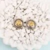 Sangeeta Boochra Silver Studs With 24K Gold Plating