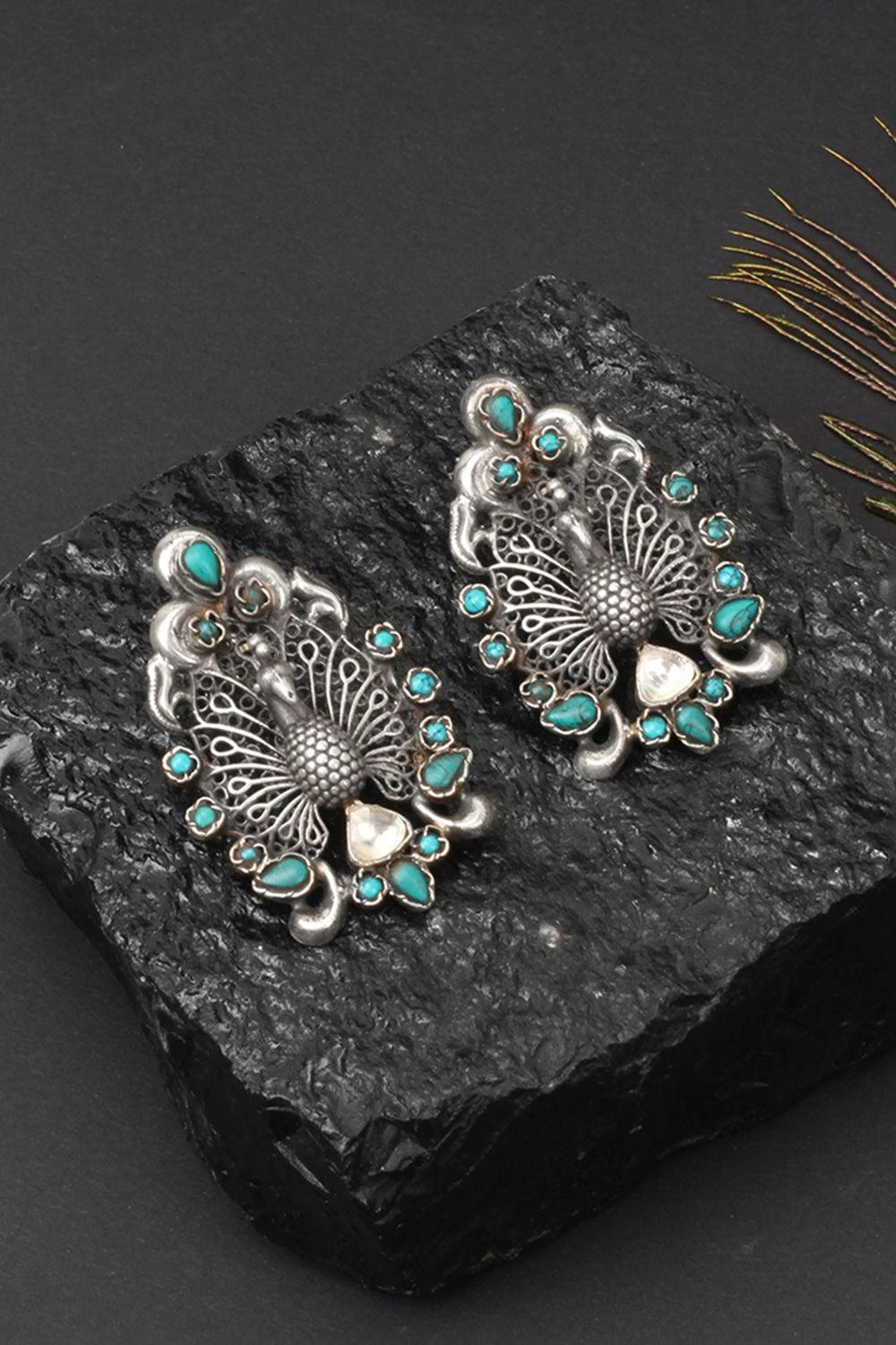 Sangeeta Boochra Silver Handcrafted Stud Earrings 3 Sangeeta Boochra Silver Handcrafted Stud Earrings