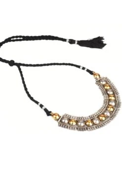 Sangeeta Boochra Silver Handmade Choker Necklace -Inca Sales Store sbn 5225 2