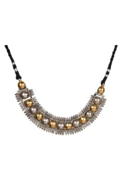 Sangeeta Boochra Silver Handmade Choker Necklace -Inca Sales Store sbn 5225 3