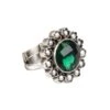 Sangeeta Boochra Silver Handmade Emerald Studded Ring -Inca Sales Store sbr 5366 1