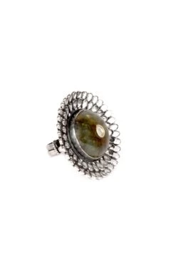 Sangeeta Boochra Handcrafted Silver Cocktail Ring -Inca Sales Store sbr 5375 3